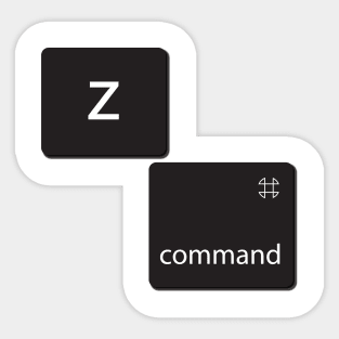 command + Z Sticker